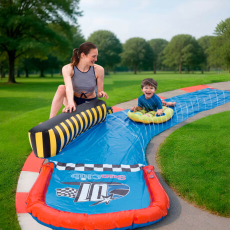 Deslizador Tobogán Agua Inflable Curvo 85x478 Jilong Deslizador Tobogán Agua Inflable Curvo 85x478 Jilong