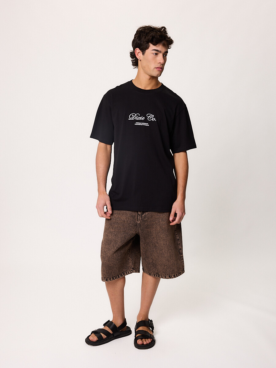 T-SHIRT M/C XIEDI DIXIE Negro