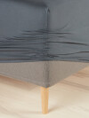 Sábana bajera jersey JETTE King 180x200x35 gris Sábana bajera jersey JETTE King 180x200x35 gris