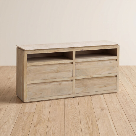 CÓMODA 4 CAJONES MADERA-Y-MARMOL VENUS
