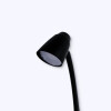 LAMPARA NEGRA C/LUZ LED P/MESA Unica