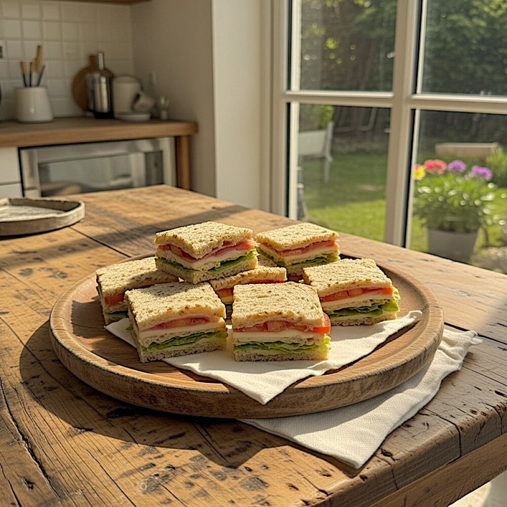 6 Sándwiches Olímpicos en Pan Negro 6 Sándwiches Olímpicos en Pan Negro