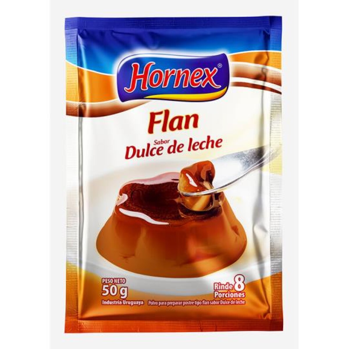 NAT-FLAN HORNEX DULCE DE LECHE 8P 