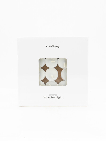 VELA TEA LIGHT SET X 50 BLANCO