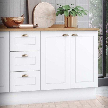 BAJO MESADA 120 CM MDF BLANCO AMERICANA