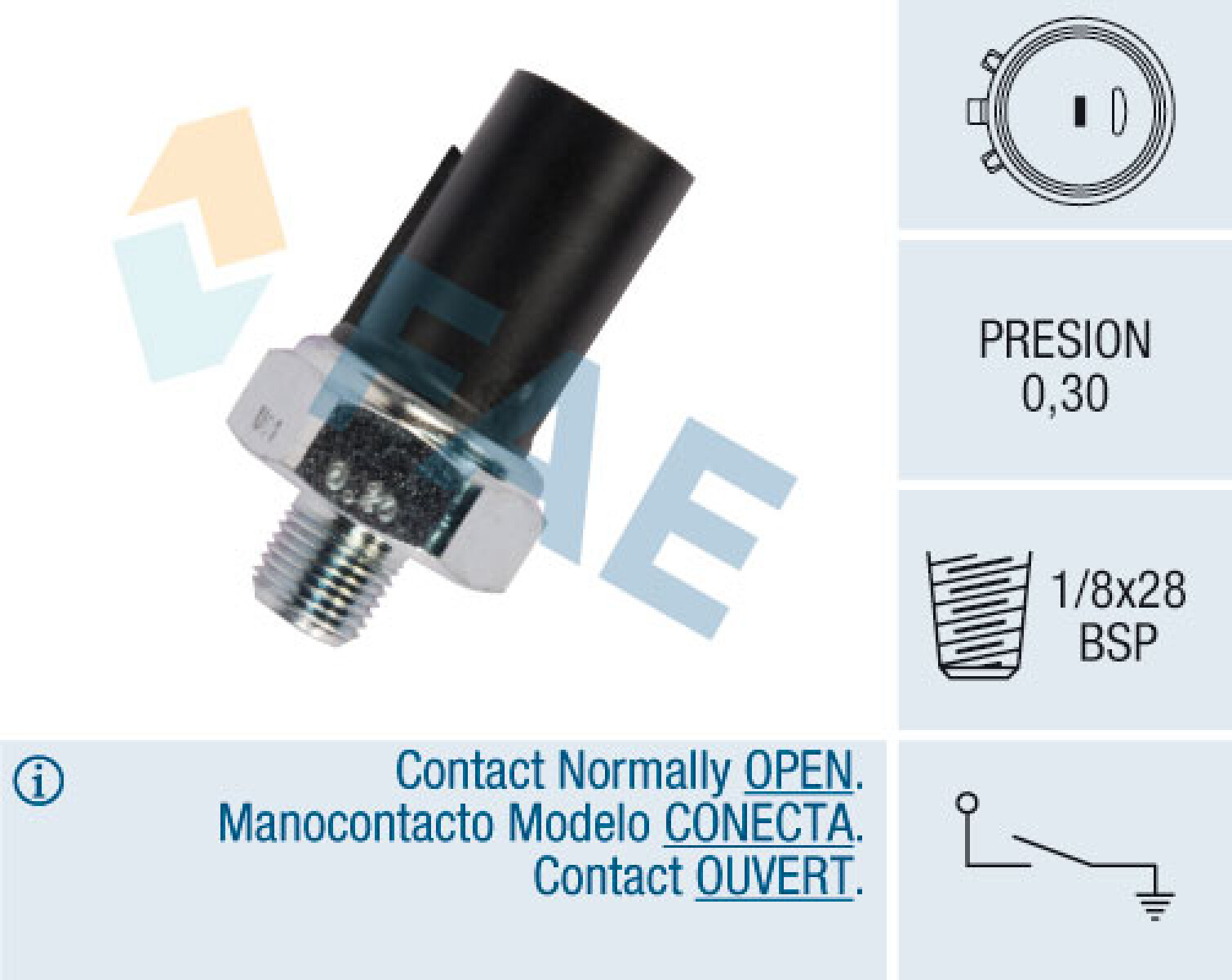 BULBO INTERRUPTOR - ACEITE ACCENT 1.5 CRDI / HB20 FAE 