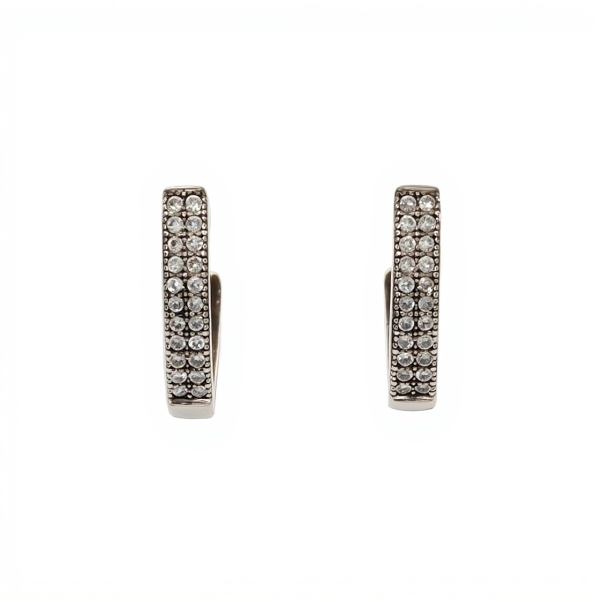 Caravanas Aros-Plata 925-Piedra Zirconia-CA3000 - conpiedra 