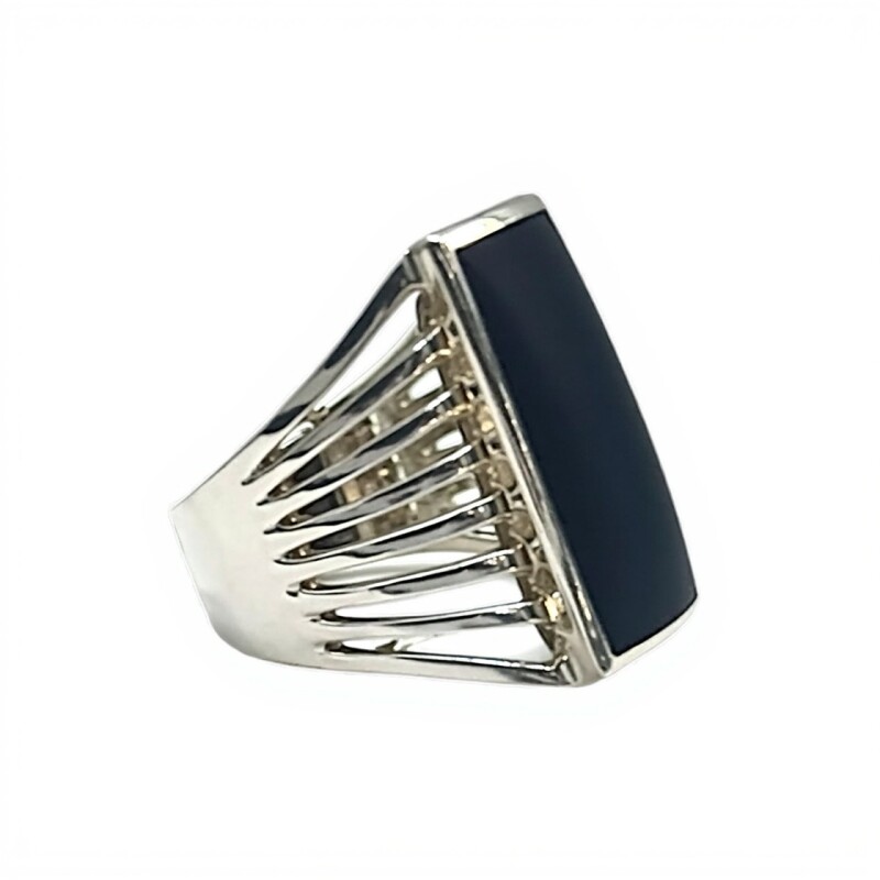 Anillo elegante-Plata 925-Con Onix-AN4651 conpiedra