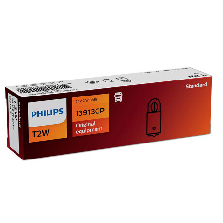 LAMPARA - BAYONETA 24V 2W BA9S = 2663-01102 PHILIPS LAMPARA - BAYONETA 24V 2W BA9S = 2663-01102 PHILIPS