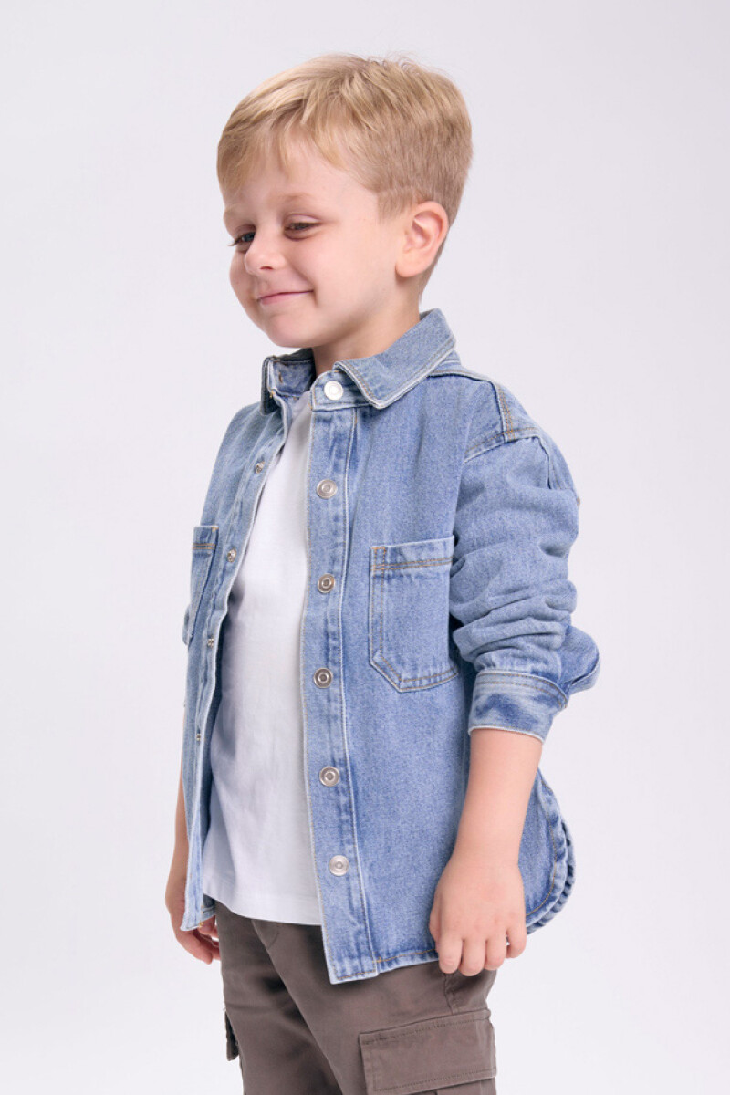 Sobrecamisa jean Azul Claro