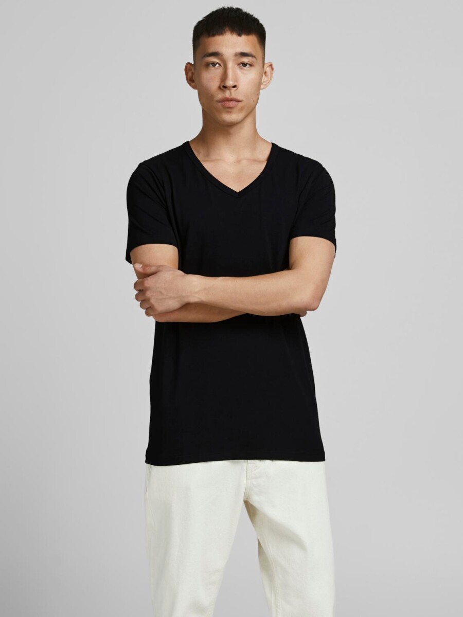 Camiseta básica Slim fit - Black 