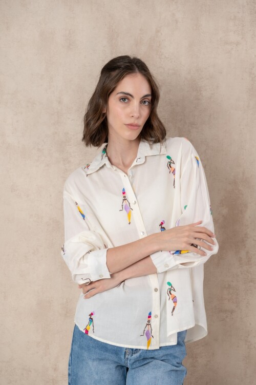 Camisa bordada Camisa bordada