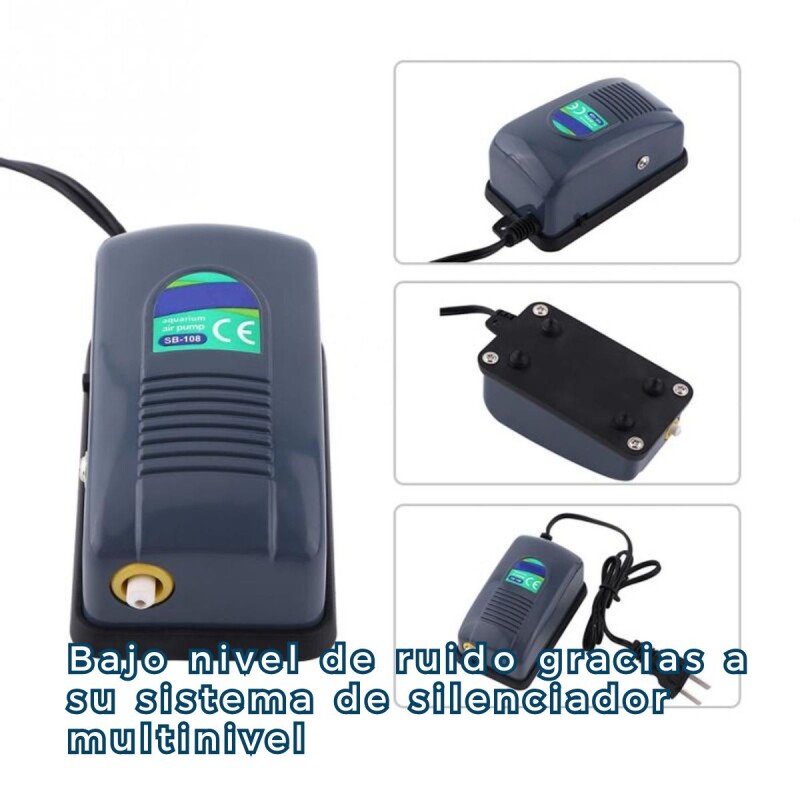 OXIGENADOR BOMBA DE AIRE PARA PECERAS ACUARIO 1 SALIDA SOBO OXIGENADOR BOMBA DE AIRE PARA PECERAS ACUARIO 1 SALIDA SOBO