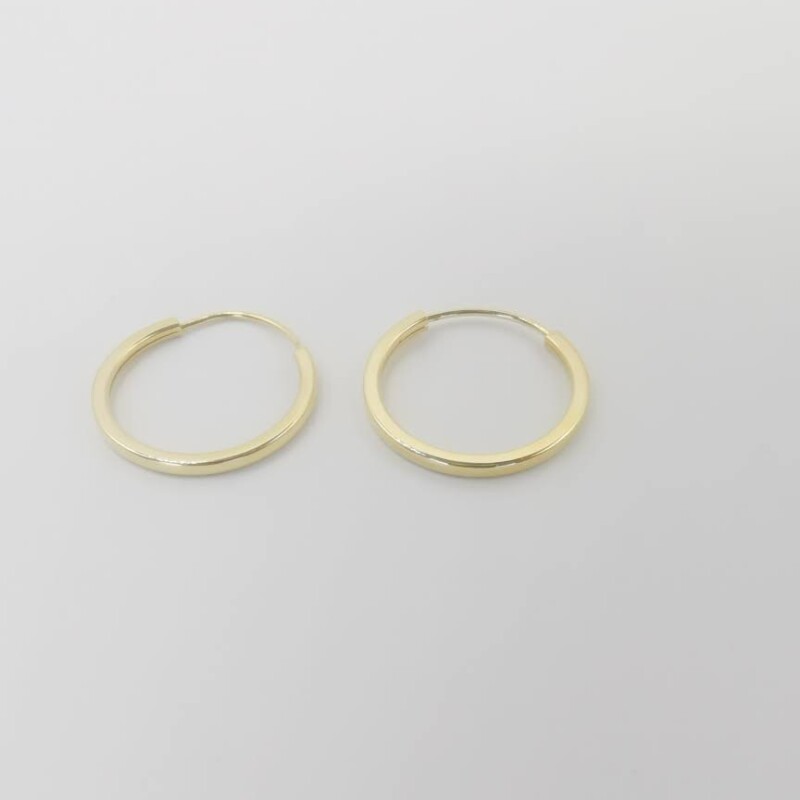 Aros Cuadrados Oro 18k 20mm Aros Cuadrados Oro 18k 20mm