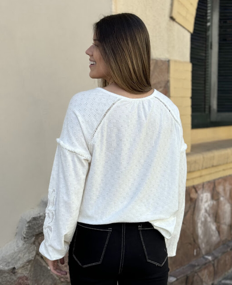 Blusa Camille blanco