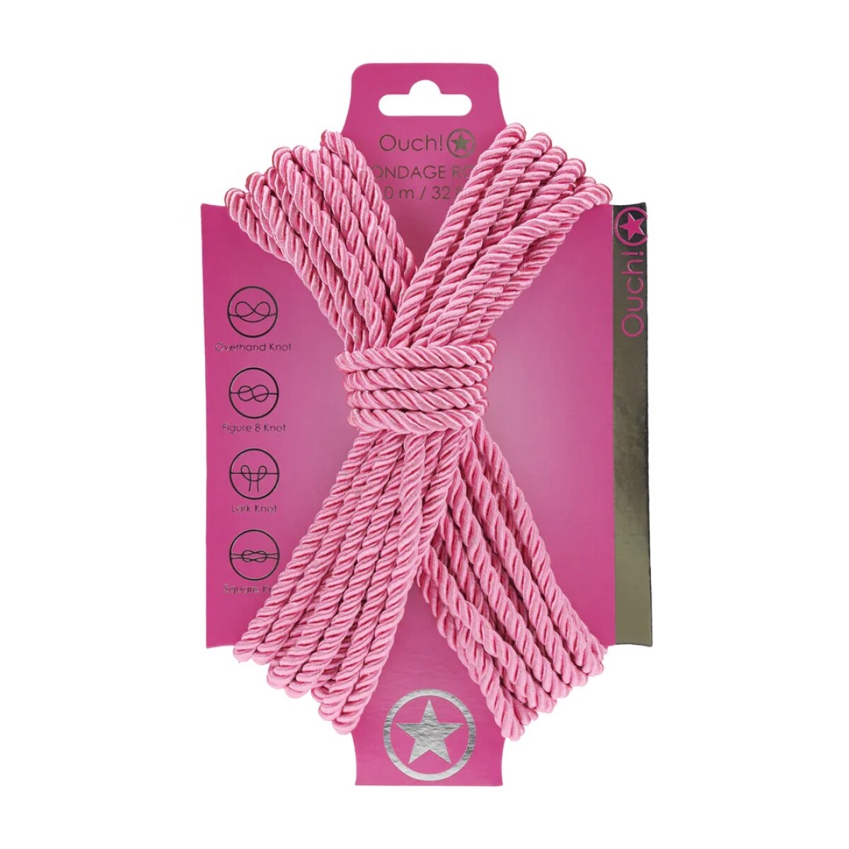 Soga para Sumisión Bondage Rope Ouch - Rosa 