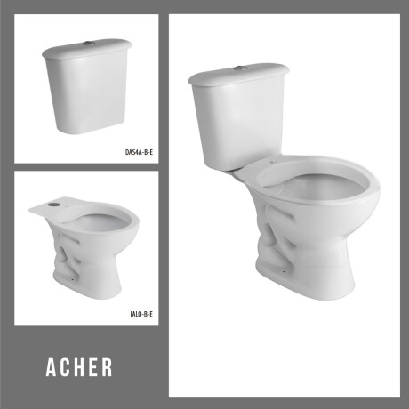 Juego De Inodoro Y Mochila Linea Andina BLANCO