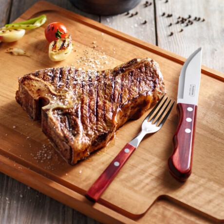 Cuchillo de Asado Yumbo 25 cm Polywood Acero Inoxidable Tramontina Cuchillo de Asado Yumbo 25 cm Polywood Acero Inoxidable Tramontina