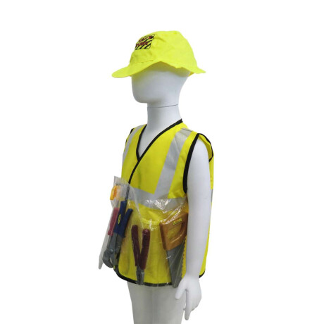 Disfraz Infantil de Constructor Con Accesorios Para Halloween