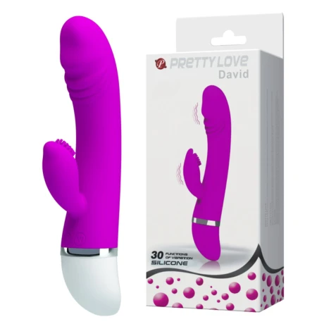 Vibrador Doble Estimulo Curvo Pretty Love David Vibrador Doble Estimulo Curvo Pretty Love David