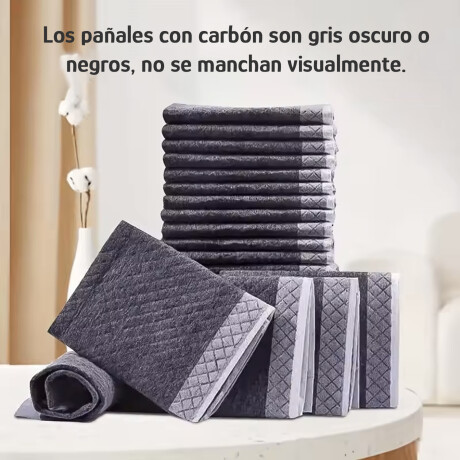 Pañales Mascotas L 60x60 cm c/Carbono 40pcs Antifugas Celeste