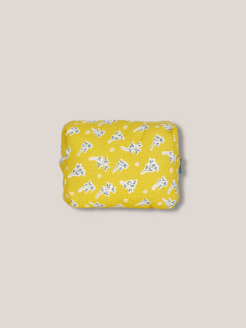 Neceser Estampado Amarillo Oscuro