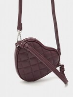 Mini Bolso De Mano Corazón burdeos