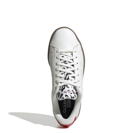 Championes de Mujer Adidas Advantage 2.0 W Blanco - Negro - Rojo