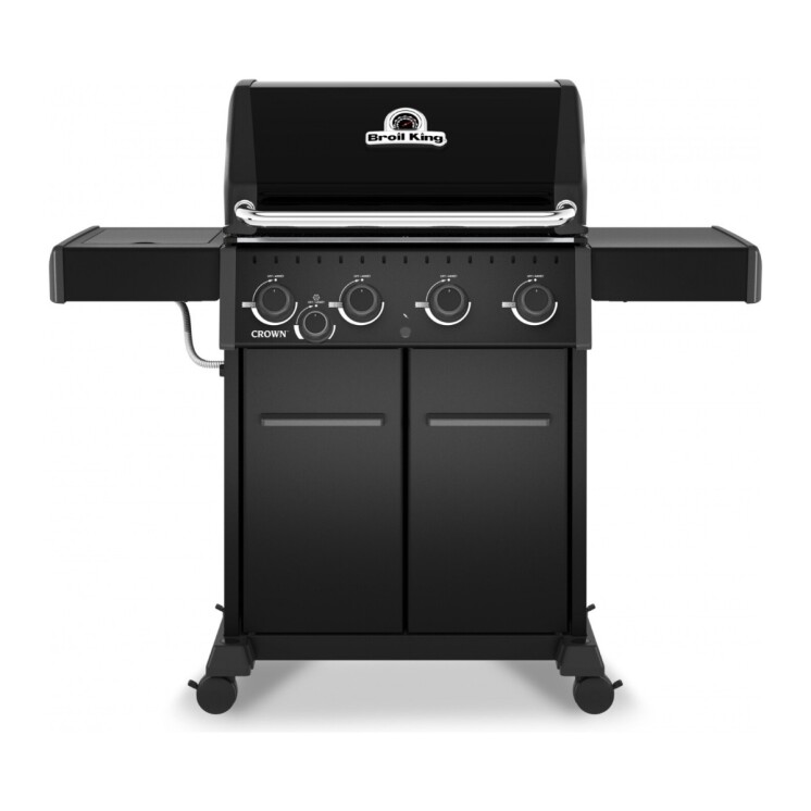 Barbacoa a Gas Broil King Crown 440 Shadow 4 Quemadores con Hornalla Lateral Barbacoa a Gas Broil King Crown 440 Shadow 4 Quemadores con Hornalla Lateral