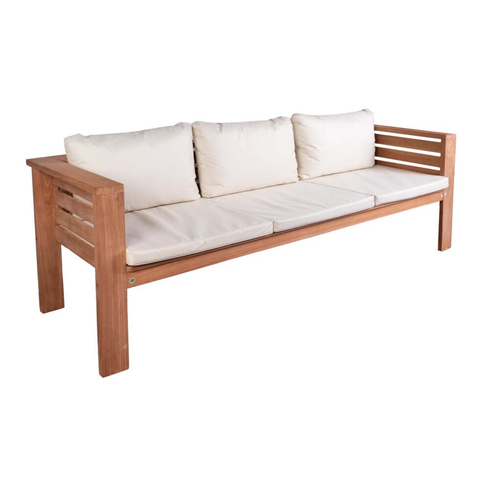 SET DE LIVING MADERA NATURAL-BEIGE PRESIDENT