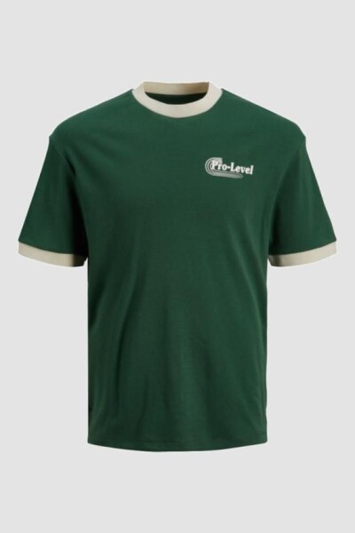 Camiseta Ringer Crew Dark Green