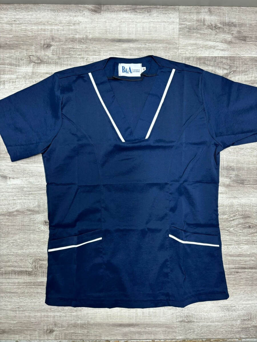 Casaca Mucama (domestica - Limpieza) AZUL 