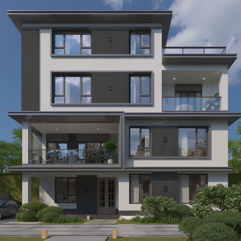 PANEL EXTERIOR PARED WPC TIPO RIPADO - GRIS GRAFITO GAMAS DE GRIS