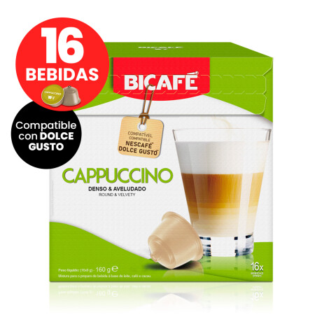 Capsulas Bicafe Cafe Cappuccino Compatible Dolce Gusto X16 Bebidas 001