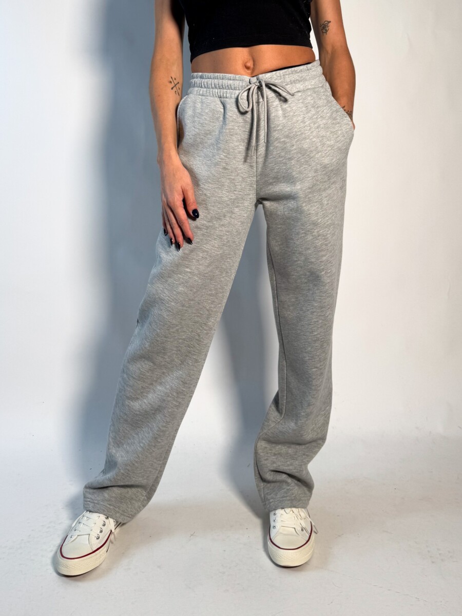 Jogger de algodon Maya - Gris Melange 