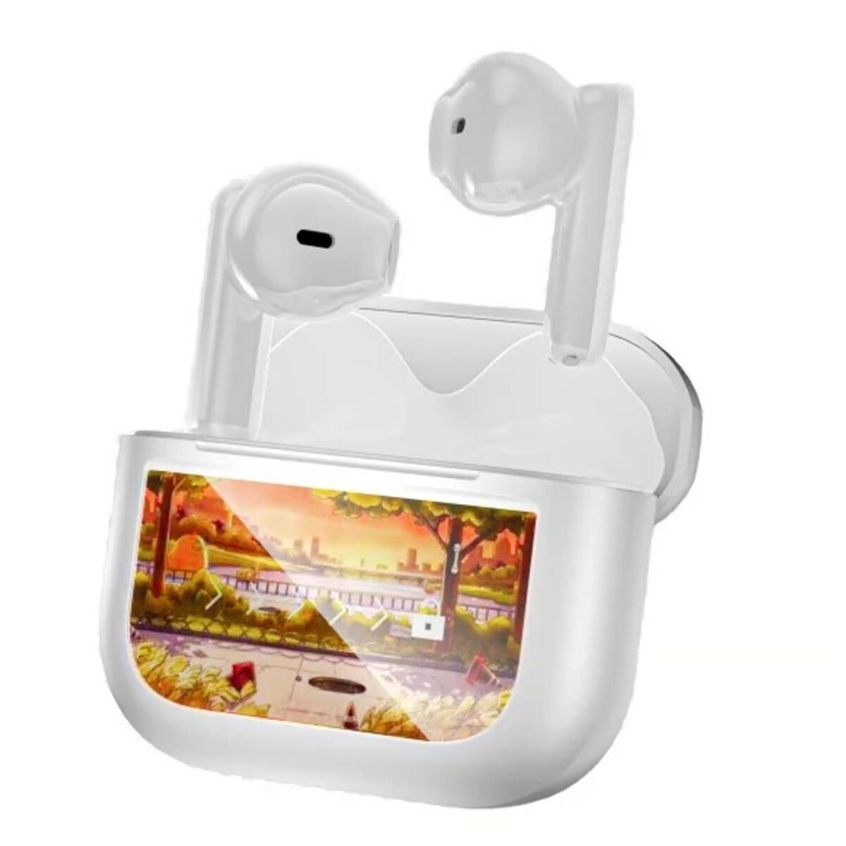 Auriculares YX28 Bluetooth Inalámbricos Recargables Táctiles - Blanco 