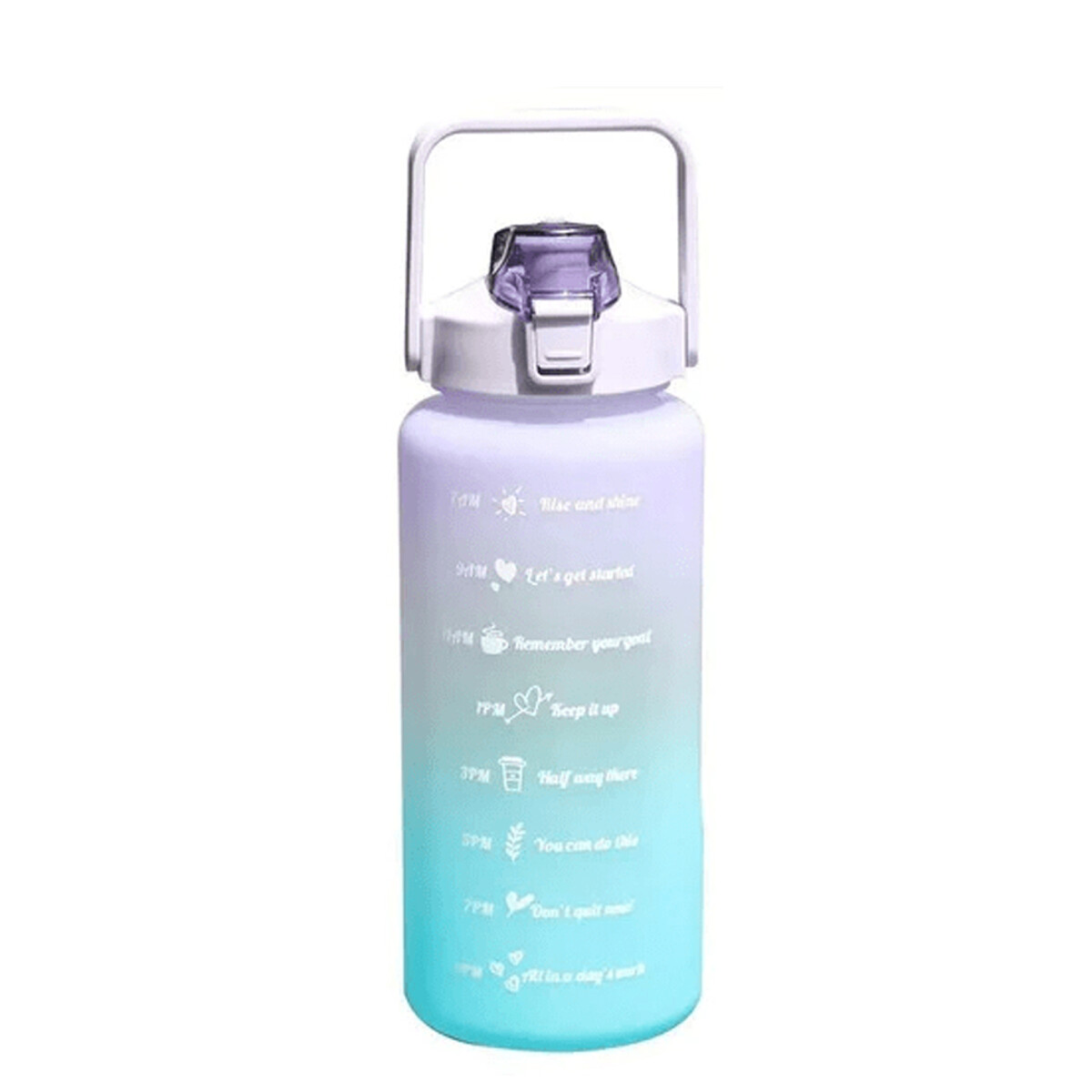 Botella Caramañola Motivacional 2L JTBAZ334 - MORADO 