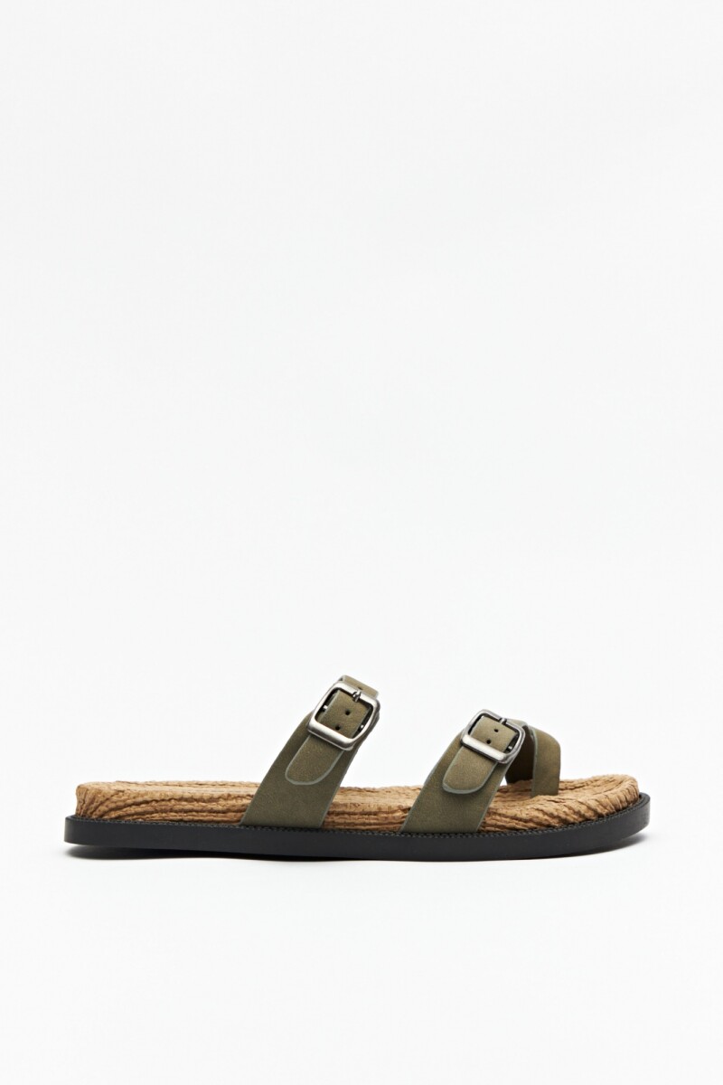 SANDALIA FOCUS - Verde Oliva 