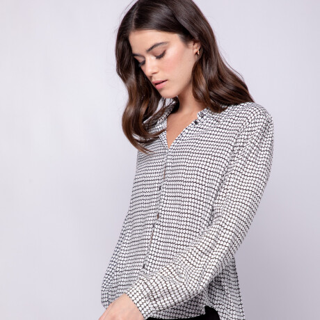 CAMISA LUGO Negro/Crudo