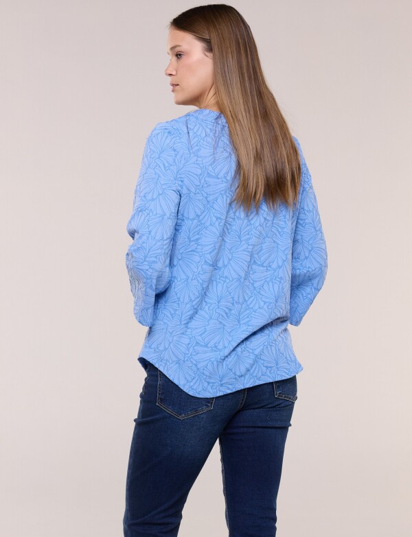 Blusa Texturada Con Relieve Floral CELESTE