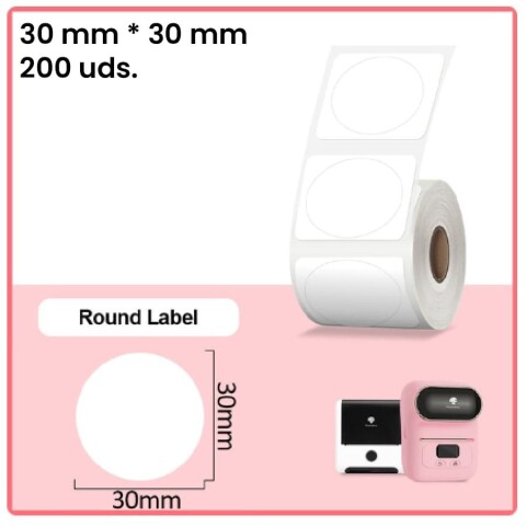 Etiqueta 30mm*30mm blanca impresora M110 200 uds. Etiqueta 30mm*30mm blanca impresora M110 200 uds.