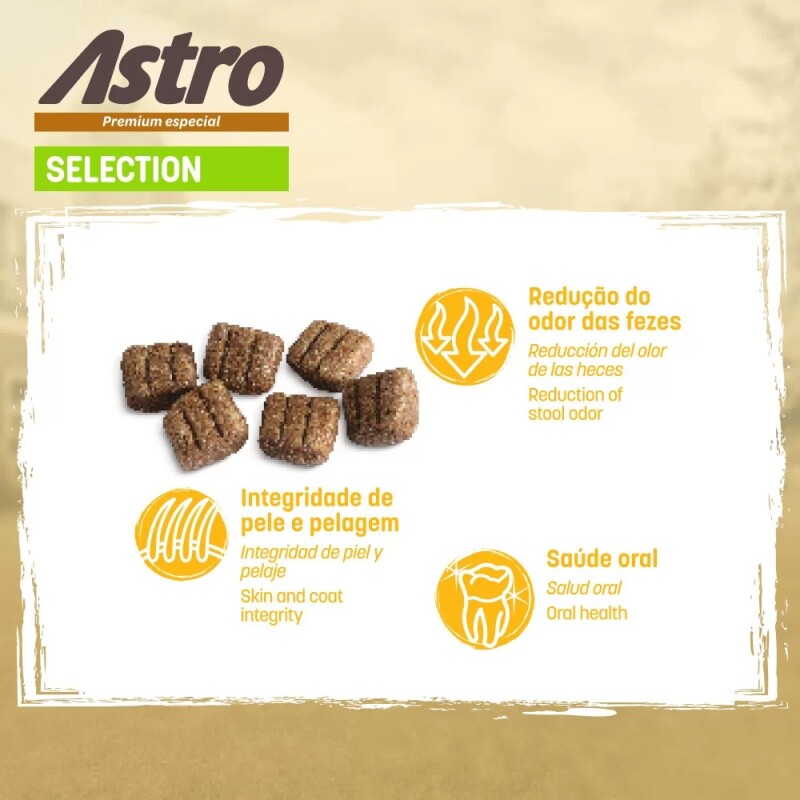 ASTRO PERROS ADULTOS SELECTION 14 + 3KG + GUANTES QUITA PELUSA DE REGALO ASTRO PERROS ADULTOS SELECTION 14 + 3KG + GUANTES QUITA PELUSA DE REGALO