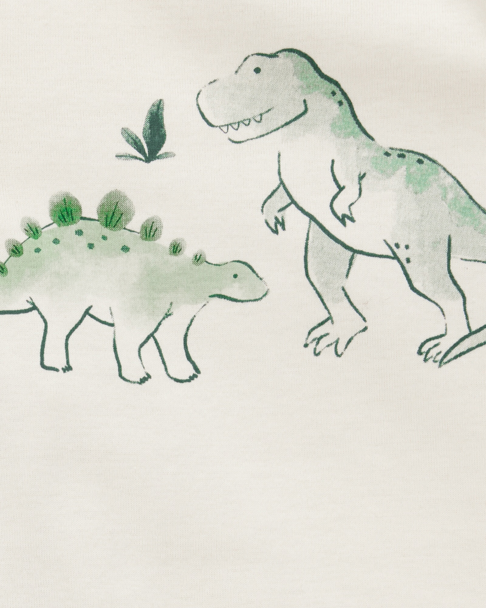 Set dos piezas de algodón, pantalón y body, diseño dinos Sin color