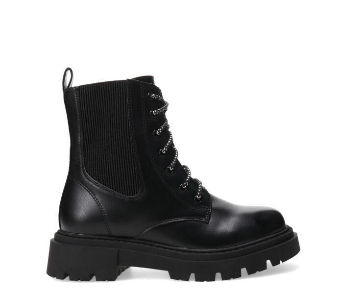 Bota PAIA acordonada y con elastico Black