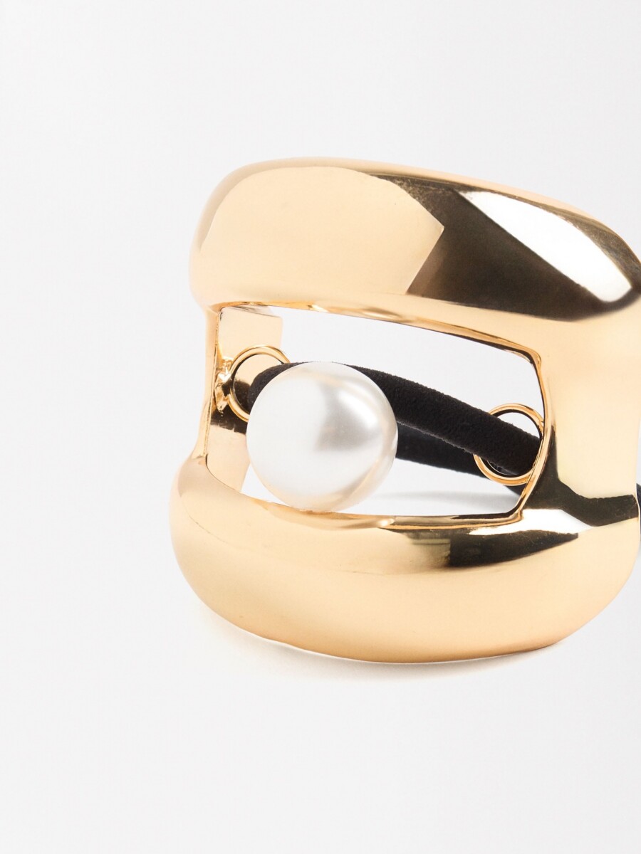 Elástico Para El Pelo Con Detalle Dorado dorado