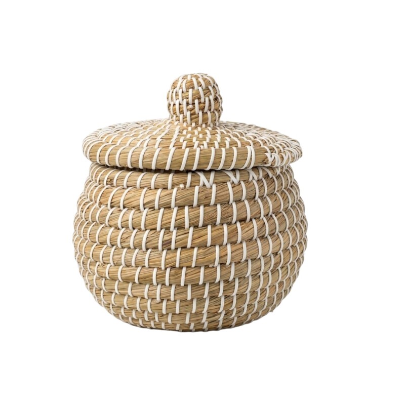 CESTA MIMBRE RED C/TAPA MED Unica