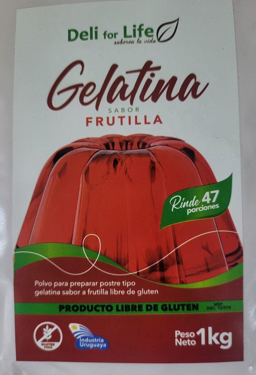 Gelatina Frutilla 1kg 