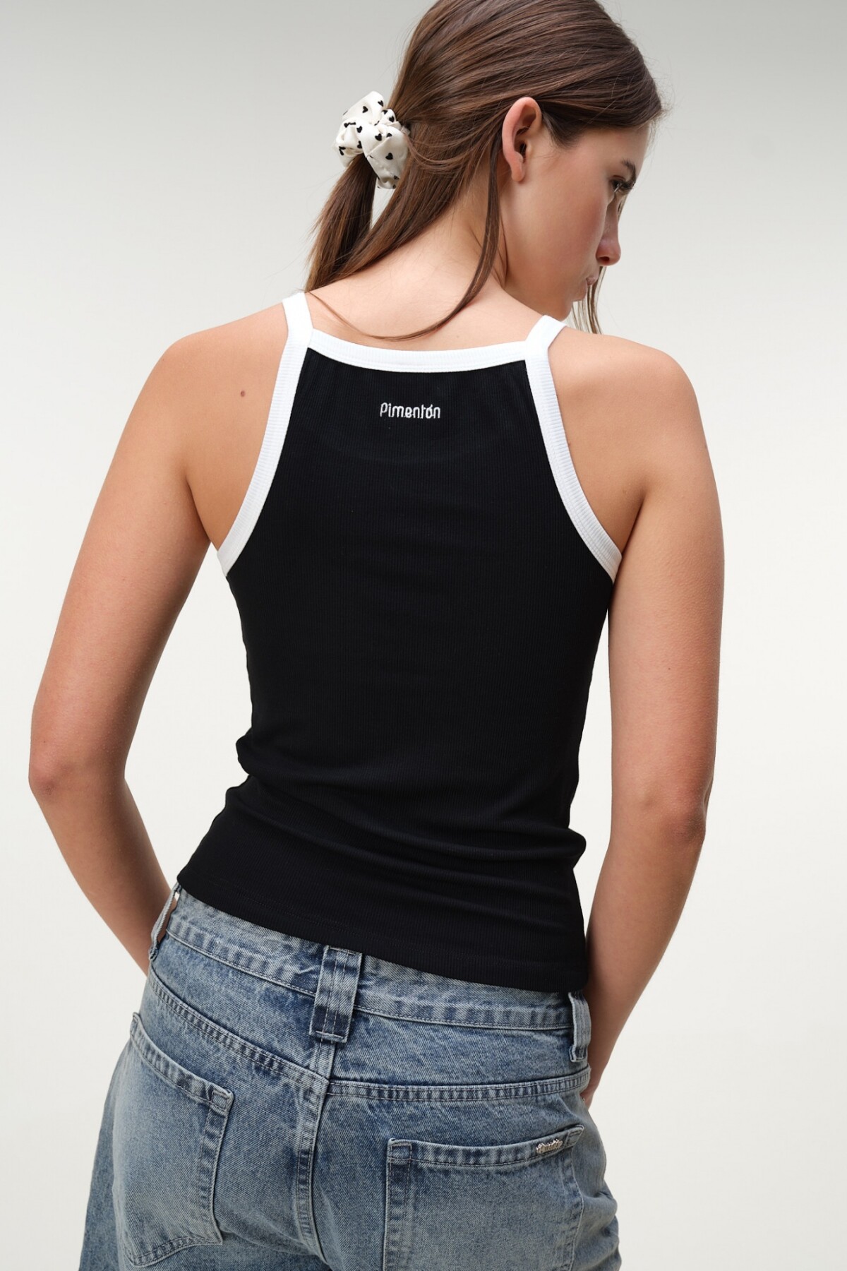 Musculosa Nadadora Rib Negro