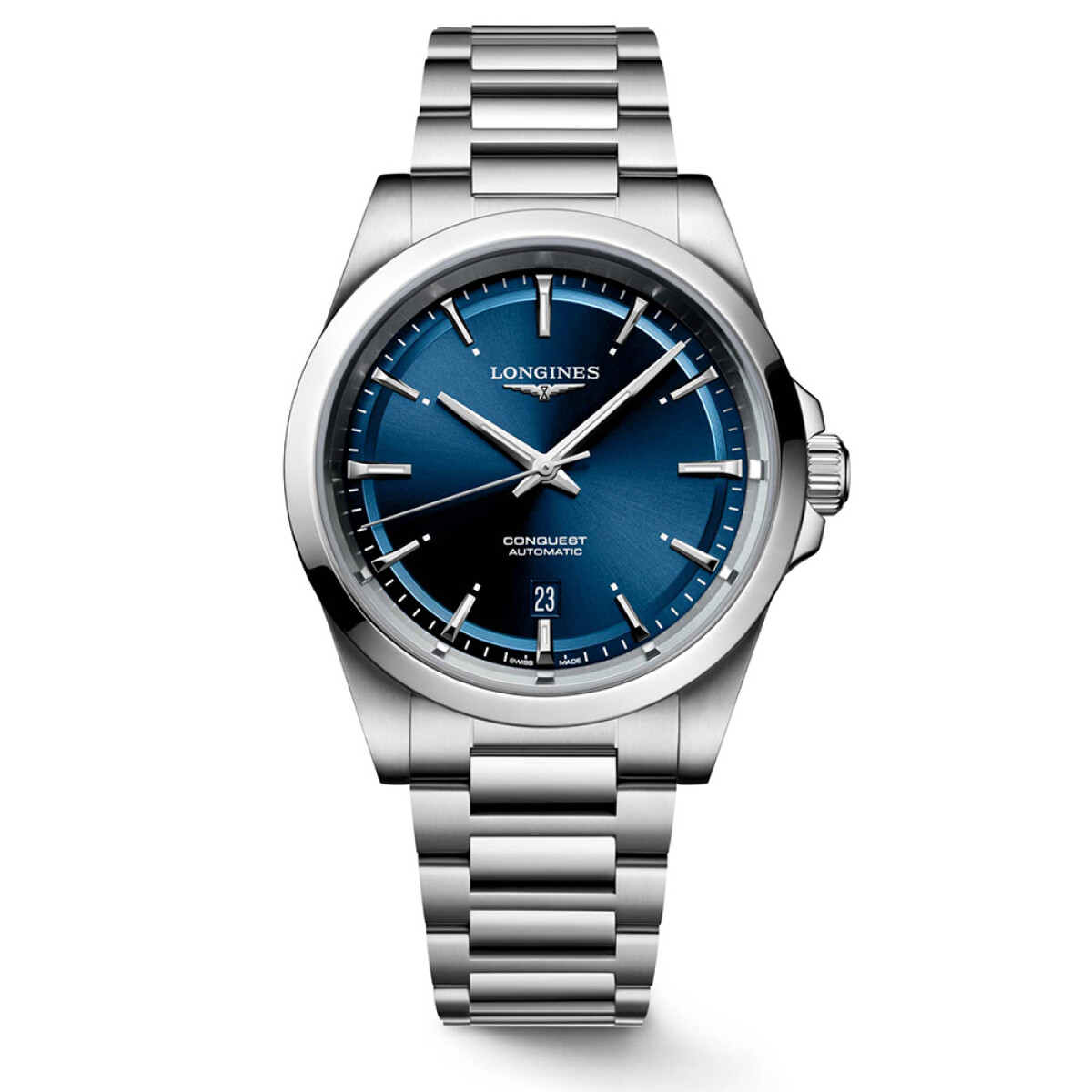 Reloj LONGINES Conquest automático 41mm en acero con esfera azul 