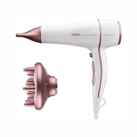 Secador De Pelo UFESA Air Glow 2200W 3 Velocidades Con Difusor Secador De Pelo UFESA Air Glow 2200W 3 Velocidades Con Difusor